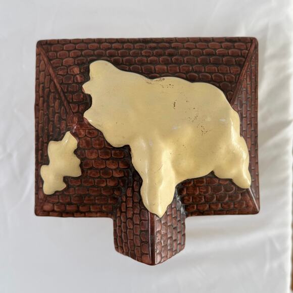 Vintage Lefton 1986 Geo Z Colonial Village McCauley House Lighted Ceramic - Picture 6 of 7